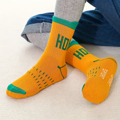 5pairs Boys Kids Letters Print Socks Casual Sports Socks