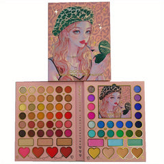 70 Colors Makeup Palette Eyeshadow Blusher Lipstick Leopard Print