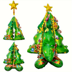 Self Standing 4D Christmas Tree Balloon 104cm - Party Decoration