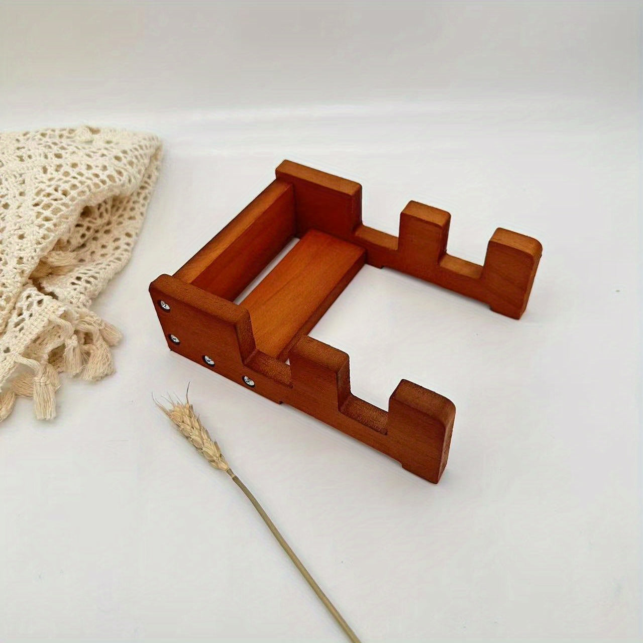 Wooden Serving Board Storage Rack for Kitchen