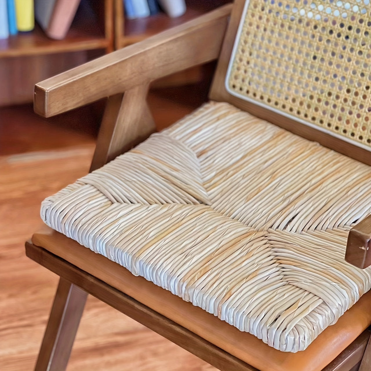 Eco Upholstered Knitted Lawn Seat Cushion Hand Woven Floor Pillow Chair Outdoor