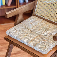 Eco Upholstered Knitted Lawn Seat Cushion Hand Woven Floor Pillow Chair Outdoor