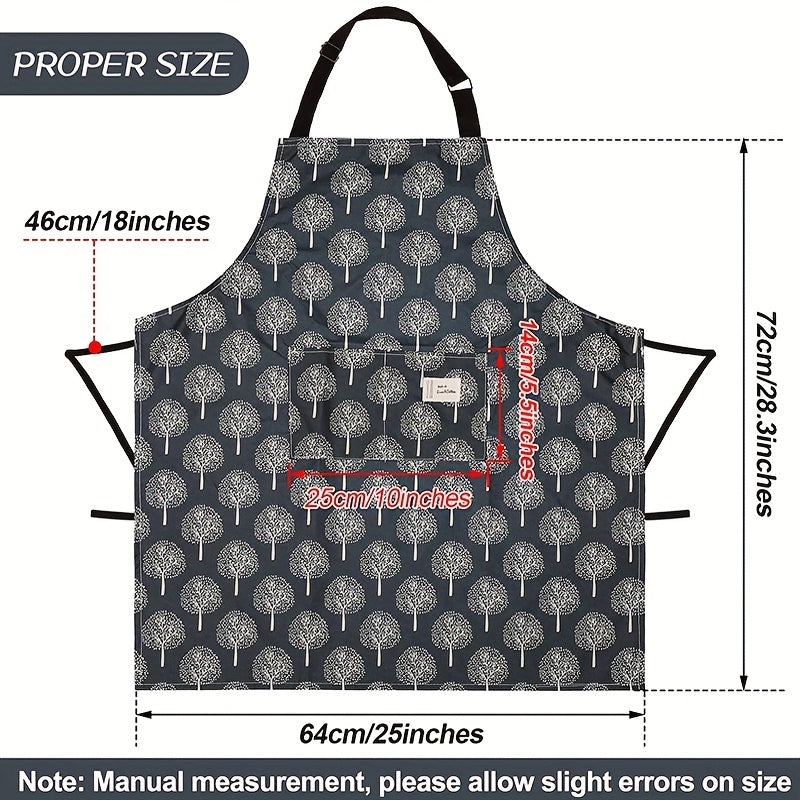 Adjustable Unisex Polyester Apron Solid Chef Waiter BBQ Apron with Pocket