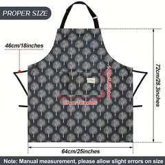 Adjustable Unisex Polyester Apron Solid Chef Waiter BBQ Apron with Pocket