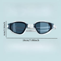 Large Frame Anti-Fog Swimming Goggles High Definition