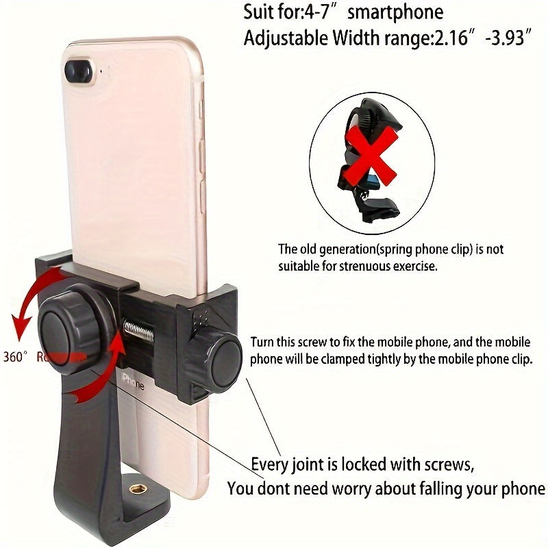 Universal Cell Phone Chest Harness Strap Holder Smartphone POV Video Clip