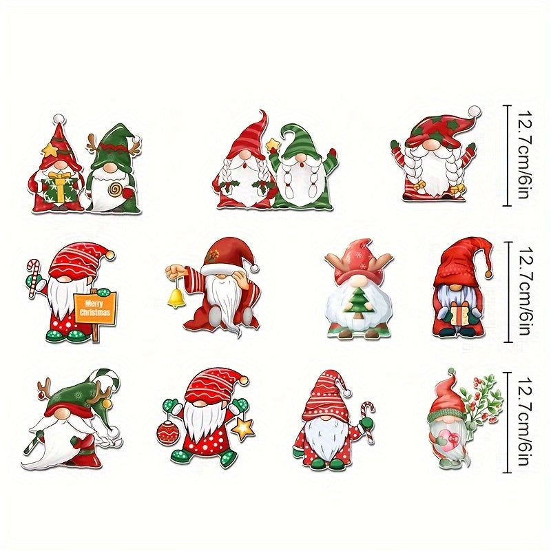 Christmas Garage Door Stickers Fridge Car Body Magnetic Suction Decor Stickers