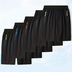 Men's Zipper Pocket Shorts for Outdoor Summer Activities