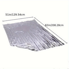 5pcs Emergency Insulation Blankets First Aid Safety Polyester Film