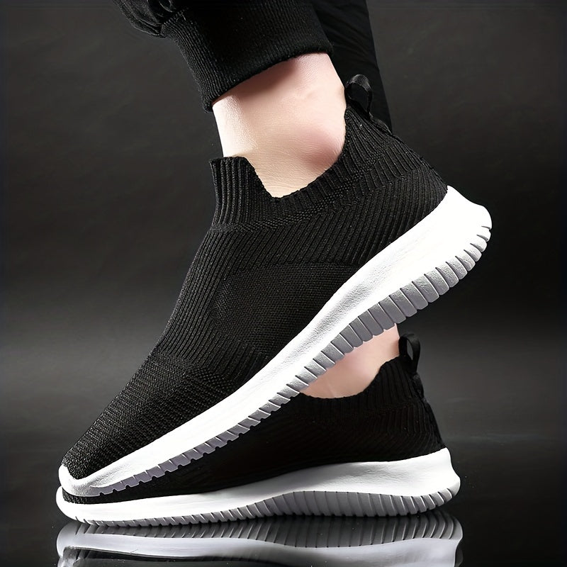 Men's Knitted Slip On Casual Shoes Lightweight Sock Shoes