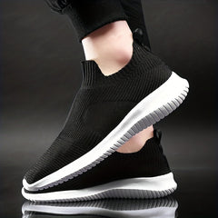 Men's Knitted Slip On Casual Shoes Lightweight Sock Shoes