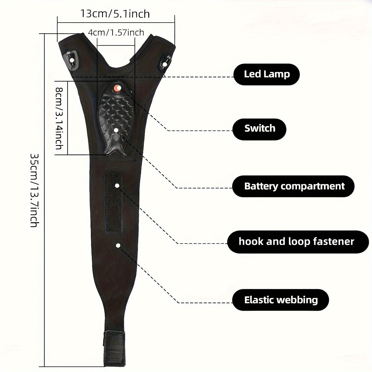 Waterproof LED Light Fingerless Glove USB Rechargeable
