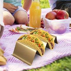 1pc Stainless Steel Taco Holder Reusable Taco Stand Rack S