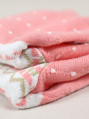 2pcs Baby Preppy Style Knitwear Set Girls Cotton Sweater & Shorts
