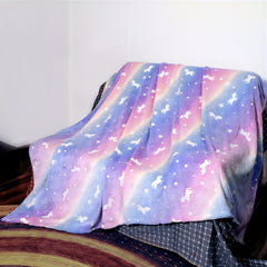 Glow In The Dark Unicorn Blanket Soft Fleece Throw Gift