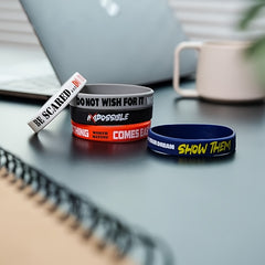 7 Pack Motivational Wristbands For Women Silicone Bracelets