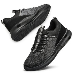 Men's Running Shoes Lace-up Sneakers Lightweight Breathable