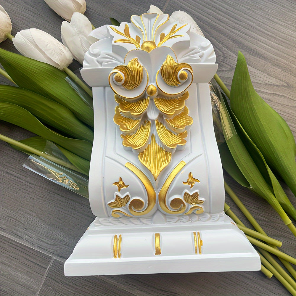 European Door Head Decoration PU Beam Joist Column Gypsum Roman Column Capital