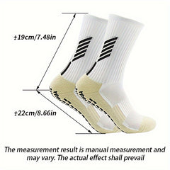 Non slip Silicone Bottom Football Socks Mid Calf Breathable Soccer Socks