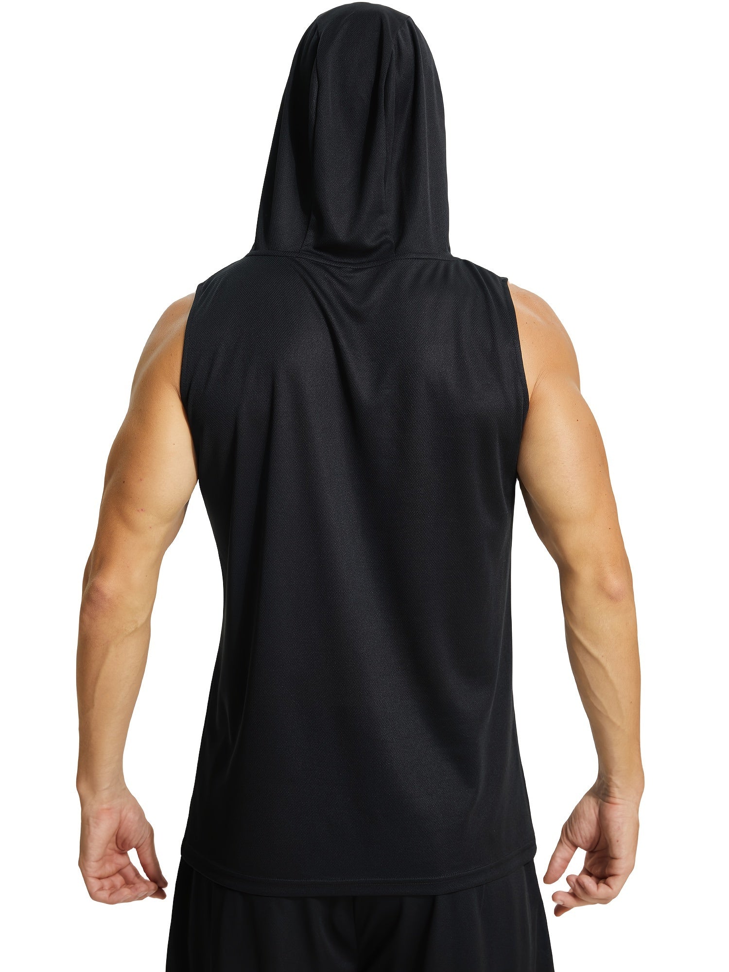Men's Quick-Dry Breathable Hooded Tank Top for Gym Training