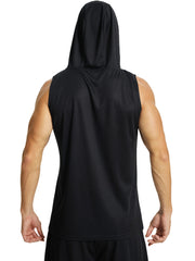 Men's Quick-Dry Breathable Hooded Tank Top for Gym Training