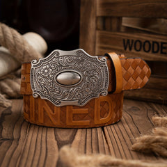 Men's Western-Style Casual PU Leather Belt