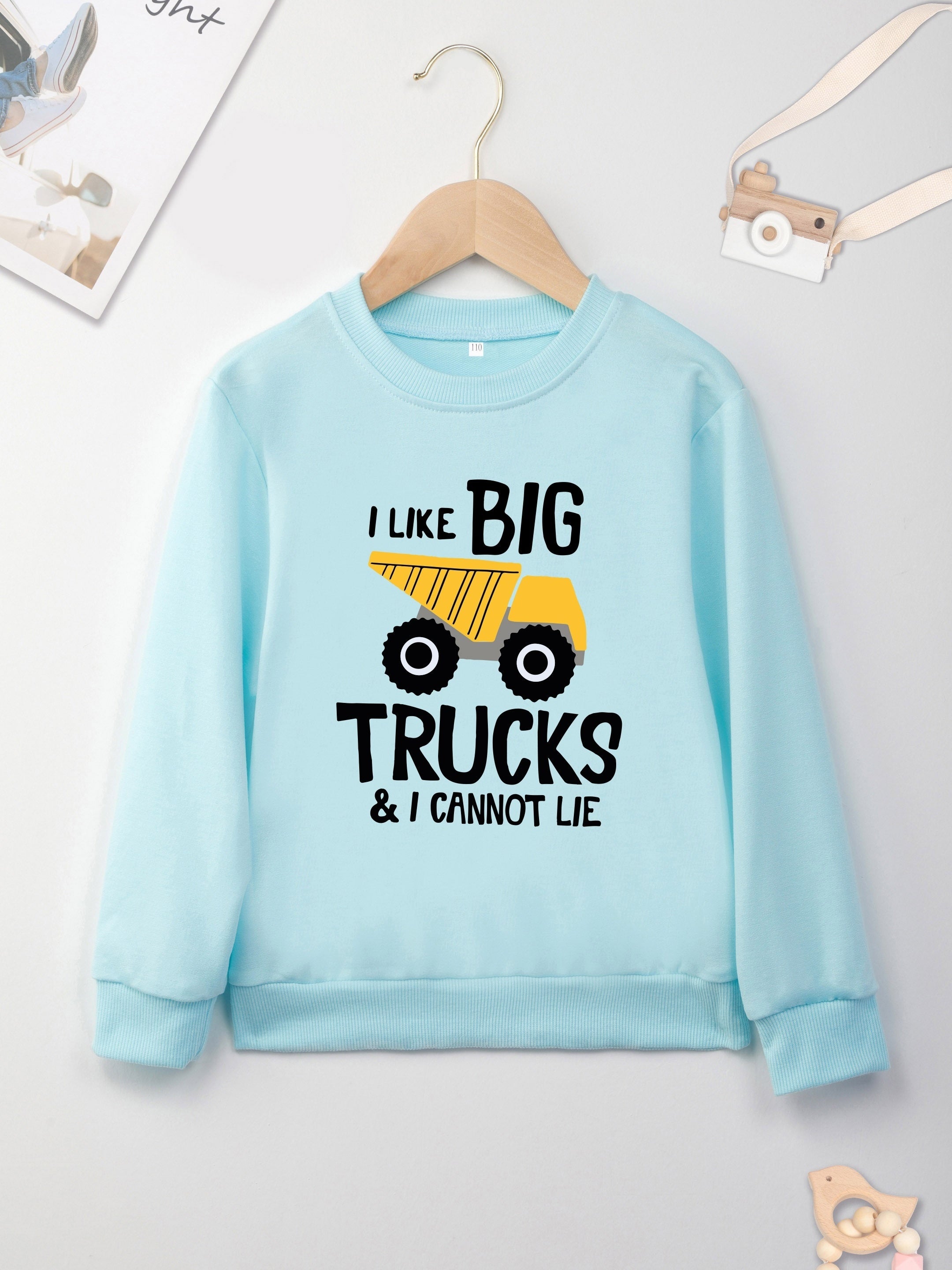 Boys' Hooded Truck Print Soft Top