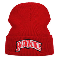 Backwoods Embroidered Knitted Wool Cap