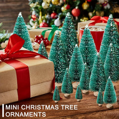 5pcs Mini Xmas Trees Artificial in 5 Sizes with Base