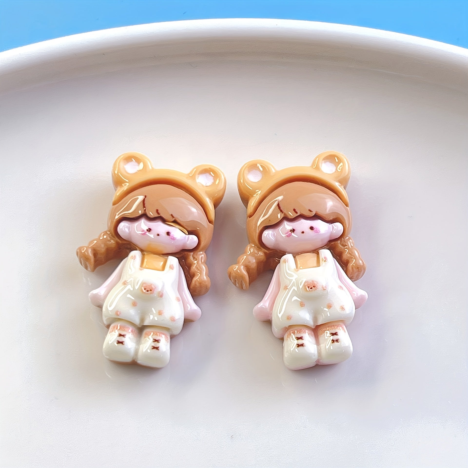 10pcs Mixed DIY Girl Bear Ice Cream Jewelry Hair Accessories