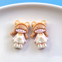 10pcs Mixed DIY Girl Bear Ice Cream Jewelry Hair Accessories
