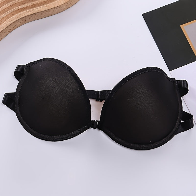 Front Buckle Invisible Push Up Bra