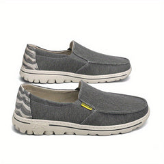 Men's Slip On Casual Canvas Loafers Lightweight Walking Shoes