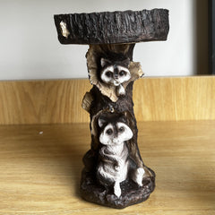 Raccoon Pattern Bird Feeder Water Feeder Outdoor Accessories Bird Supplies Bath