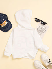 Autumn Boys Letter Print Hooded Sweashirt Casual Hoodie Top