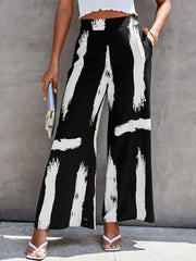Women's Wide Leg Loose Trousers With Pockets