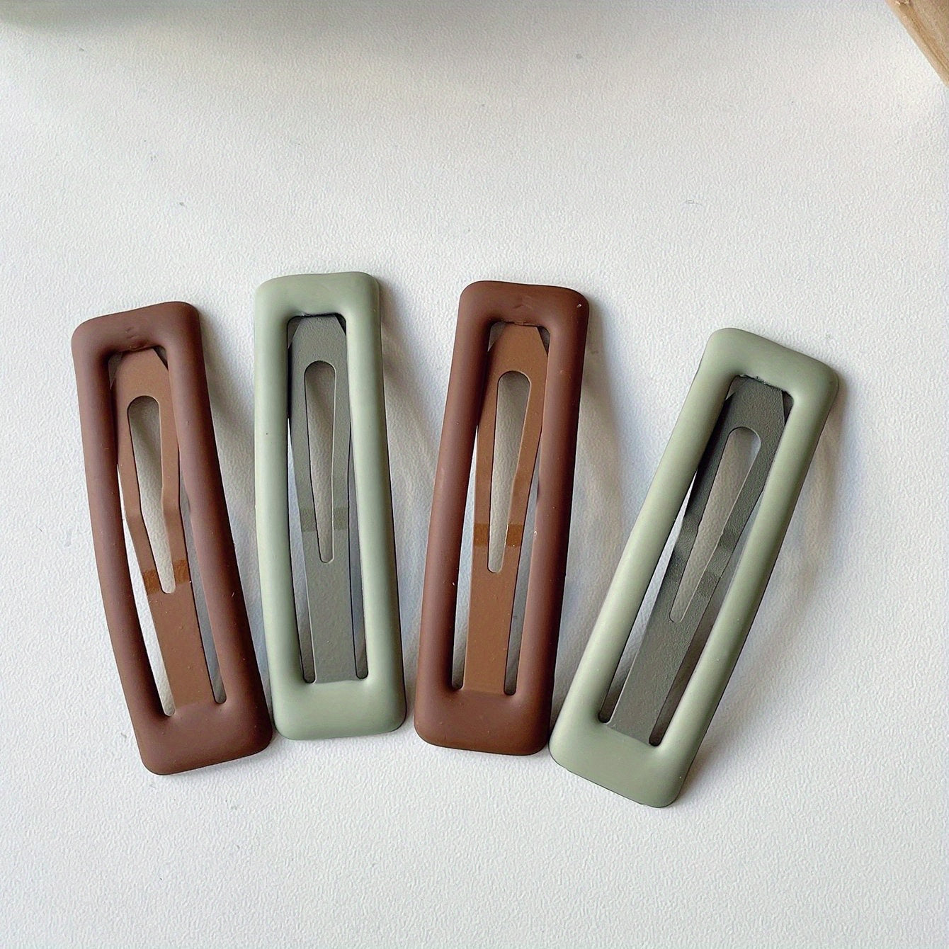 4pcs Plain Hair Clips Hairpins Decorative Girls Hair Accessories