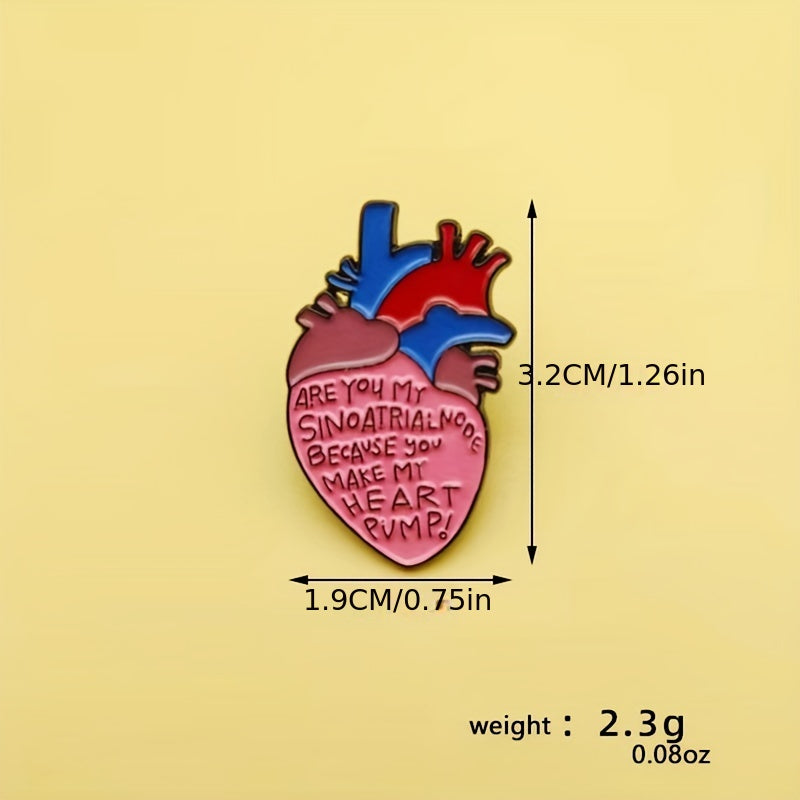 Cartoon Organ Heart Collection Enamel Pin for Clothes Bags Jackets