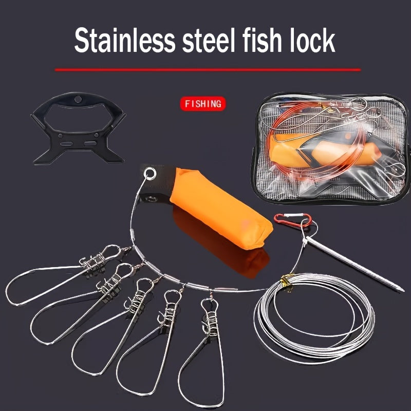 Stainless Steel Fishing Stringer Clip for Freshwater Saltwater
