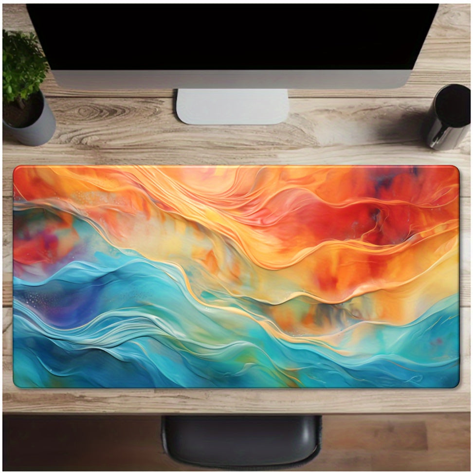 Colorful Water Pattern Mouse Pad Keyboard Mat Table Mat Gift Plus Size