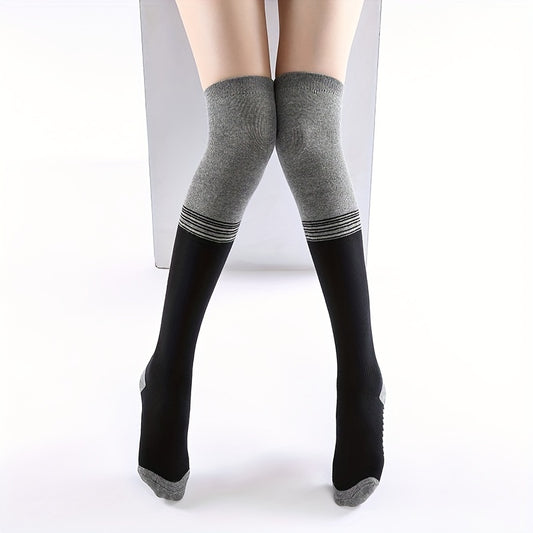 Women's Non-slip Over the Knee Thigh High Socks for Pilates Yoga