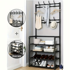 Floor Standing Storage Shoe Rack Shoe And Hat Rack Storage Rack Coat Rack