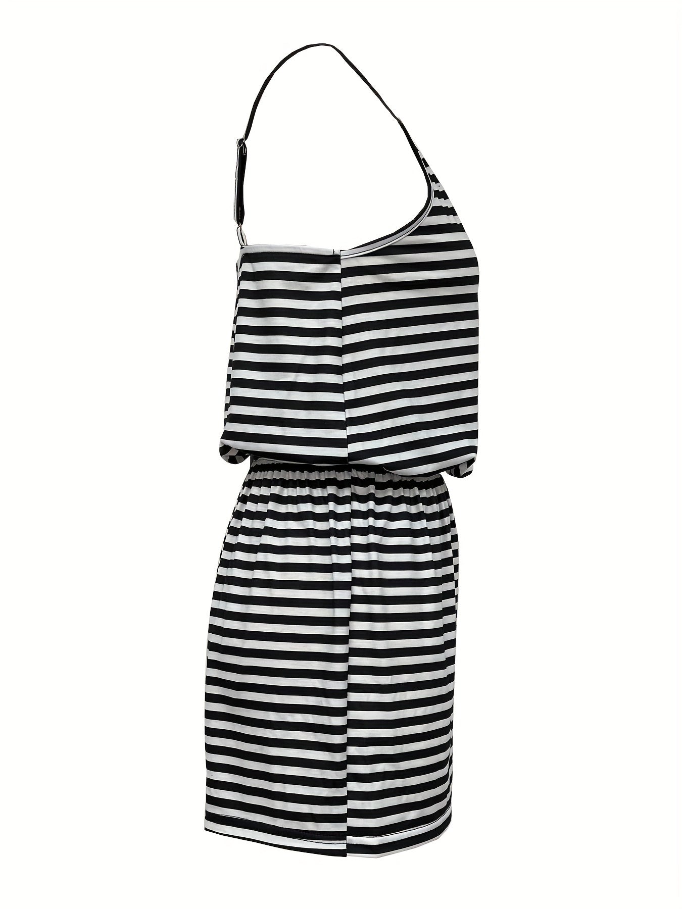 Striped Spaghetti Strap Romper Jumpsuit Women's Clothing
