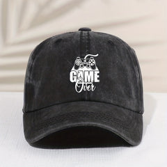 Casual Vintage Game Console Distressed Cap Sun Protection