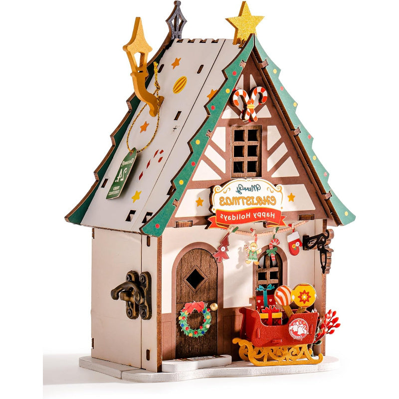 DIY Wooden Dollhouse Kit for Adults: Twinkling Christ