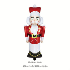 Christmas Soldier Tree Santa Claus Bell Snowman Gift Balloons