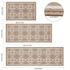 Absorbent Nylon Bathroom Rugs Set