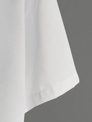 Men's Short Sleeve Lapel Shirt - Button Up Tops