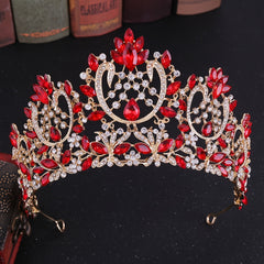 Baroque Rhinestone Crown Bridal Wedding Hairband Headband