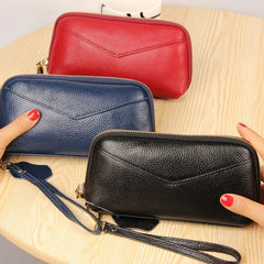 Women Leather Clutch Purse Cell Phone Bag Lady Wallet